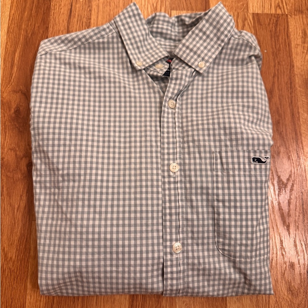 Vineyard Vines Light Gray tucker Shirt